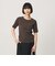 シャーリング コンパクト ボーダー Tシャツ