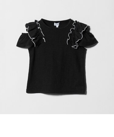 ショルダースリット フリルTシャツ / キッズ 100cm-130cm