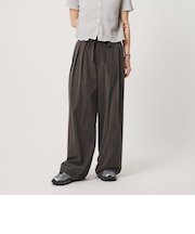 セルロースブレンド  ベルトループ ワイドパンツ ウォッシャブル