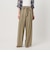 セルロースブレンド  ベルトループ ワイドパンツ ウォッシャブル