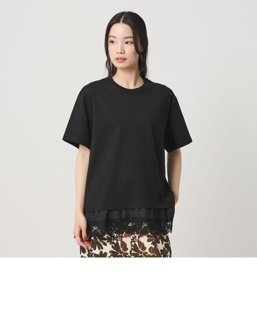 レースドッキング ショートスリーブ Tシャツ