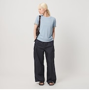 コットン レイヤード クルーネックTシャツ