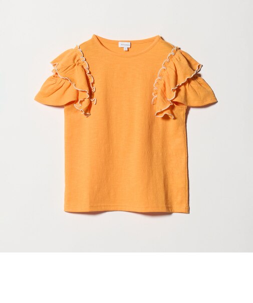 ショルダースリット フリルTシャツ / キッズ 140cm-160cm