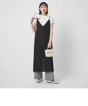 シアー クロス ステッチ ワンピース