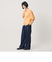 セルロースポリエステル クロスステッチ シャツ ウォッシャブル