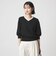 レース Vネック プルオーバー ニット