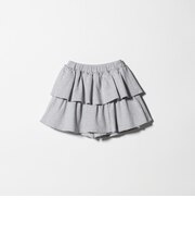 ミニ裏毛 フリル キュロット(グレー)140cm-160cm