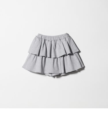 ミニ裏毛 フリル キュロット(グレー)140cm-160cm