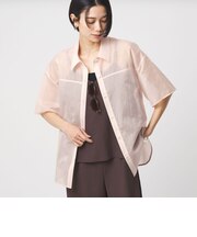 ［size SHORTあり］リボンハイウエストシャツ