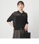 メッシュ ポロカーディガン ニット ウォッシャブル