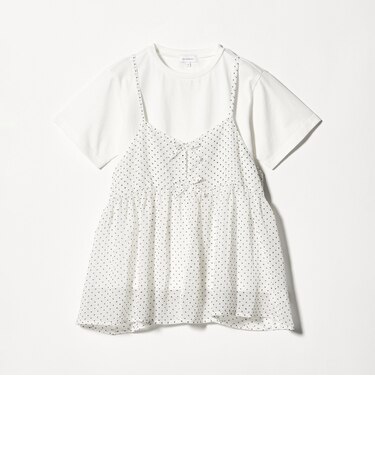 ドット シフォン キャミソール Tシャツ セット / キッズ 140cm-160cm