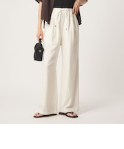 BREEZE LINEN ブリーズリネン ワイド パンツ オフホワイト ドット