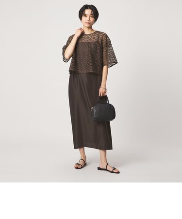 レースブラウス×キャミソールワンピース セット