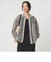 カラミレース シャツ