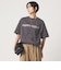 ヘムギャザー ロゴ Tシャツ