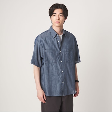 2.25オンス デニム レギュラーカラー 半袖 シャツ