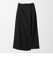 ＜conte＞バックゴム ラップ ワイドパンツ