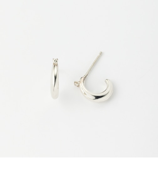 <PREEK>DIAMOND HOOP EARRINGS/ピアス