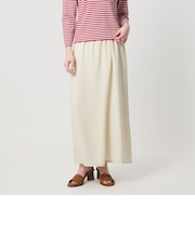 COMFY ラップ マキシスカート WHITE ‐防汚 UVカット ウォッシャブル‐