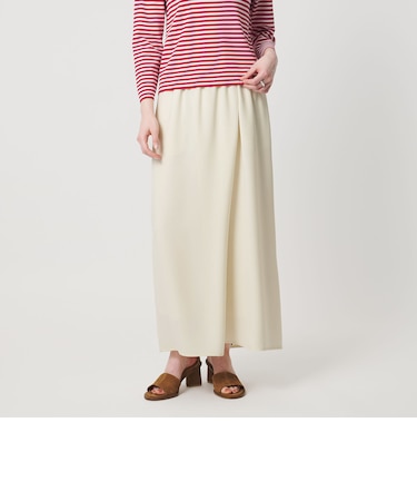 COMFY ラップ マキシスカート WHITE ‐防汚 UVカット ウォッシャブル‐