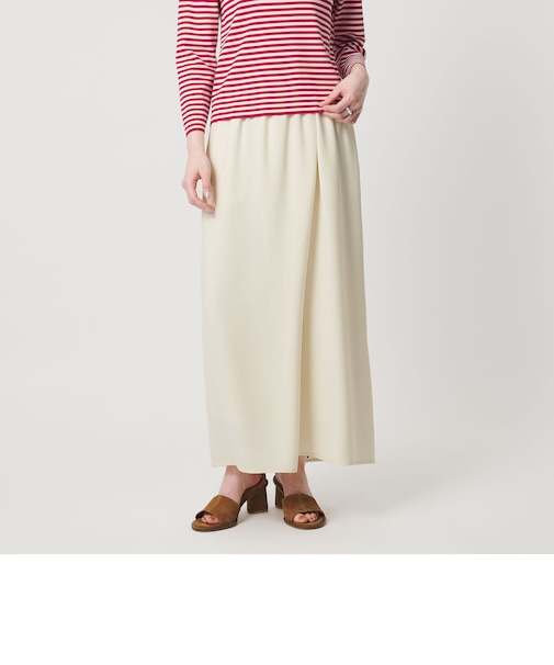 COMFY ラップ マキシスカート WHITE ‐防汚 UVカット ウォッシャブル‐