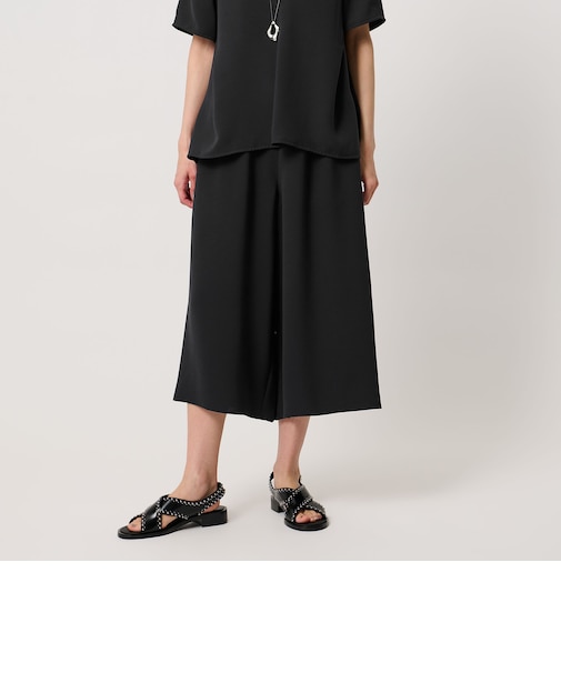 COMFY クロップド ワイドパンツ ‐防汚 UVカット ウォッシャブル‐