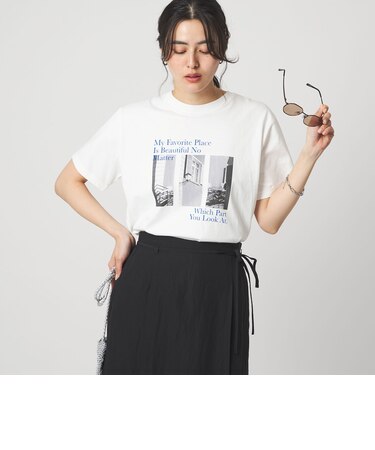 コラージュ フォト ショートスリーブ Tシャツ