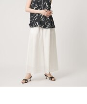 ギャザー フレアパンツ ‐ウォッシャブル‐