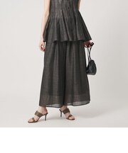ギャザー フレアパンツ ‐ウォッシャブル‐