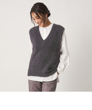 フェザー Vネックベスト＋シャツ ‐セットアイテム‐＜A DAY IN THE LIFE＞
