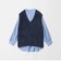 フェザー Vネックベスト＋シャツ ‐セットアイテム‐＜A DAY IN THE LIFE＞