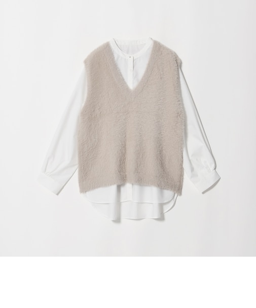 フェザー Vネックベスト＋シャツ ‐セットアイテム‐＜A DAY IN THE LIFE＞