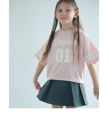 【別注】＜LOGAN knitting mills＞ナンバリング Tシャツ / キッズ  120cm-160cm