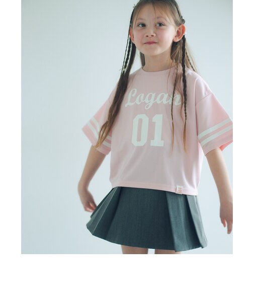 【別注】＜LOGAN knitting mills＞ナンバリング Tシャツ / キッズ  120cm-160cm