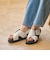 ビッグバックル クロスストラップ サンダル
