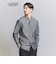 【WARDROBE SMART】コットン バンドカラー スキッパー シャツ