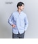 【WARDROBE SMART】コットン バンドカラー スキッパー シャツ