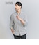 【WARDROBE SMART】コットン バンドカラー スキッパー シャツ
