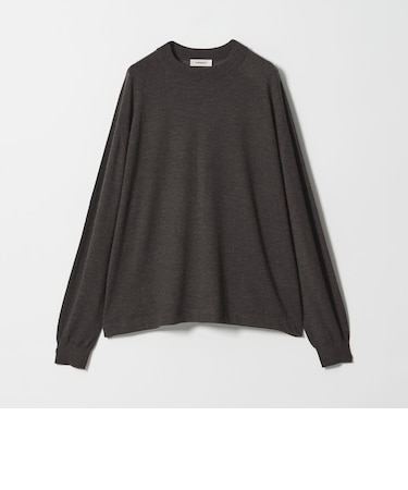 ＜OWNESS＞18ゲージ カシミヤ クロップド クルーネック ニット