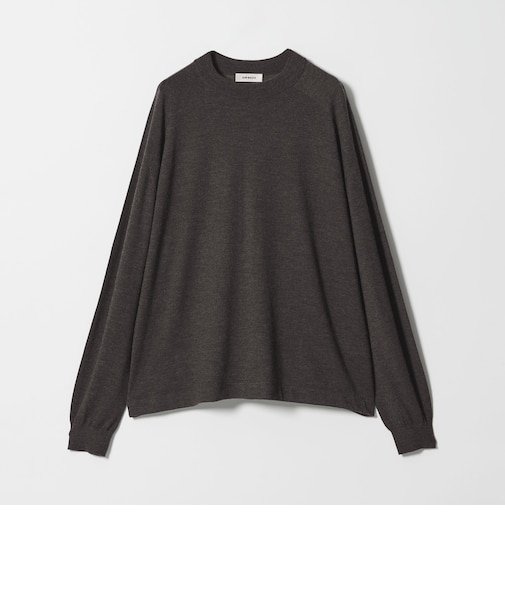 ＜OWNESS＞18ゲージ カシミヤ クロップド クルーネック ニット