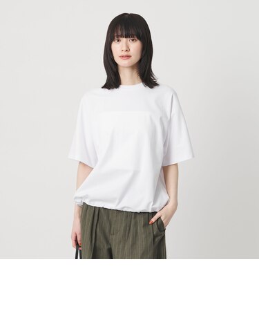 ヘム ドローストリング 5分袖 Tシャツ