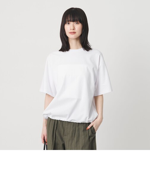 ヘム ドローストリング 5分袖 Tシャツ