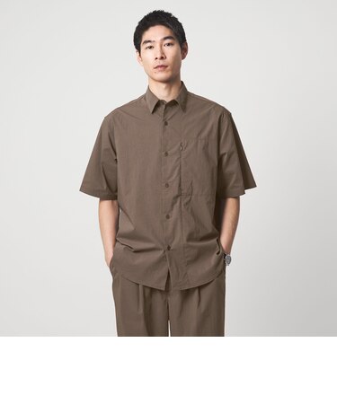 WONDER CLOTH ジャストルーズ レギュラーカラー 半袖 シャツ -ストレッチ・接触冷感・吸水速乾-