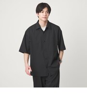 Dot Air ボックス レギュラーカラー 半袖 シャツ -ストレッチ-