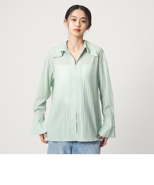 ＜EMMEL REFINES＞EM ドット セミシアー シャツ