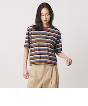 マルチボーダー ハーフスリーブ Tシャツ