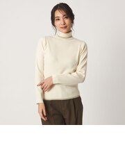 リブ ラメライン タートルネックニット ‐ウォッシャブル‐＜A DAY IN THE LIFE＞
