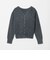 フェザー フェイクパールボタン Vネックニット 2WAY ‐ウォッシャブル‐ ＜A DAY IN THE LIFE＞