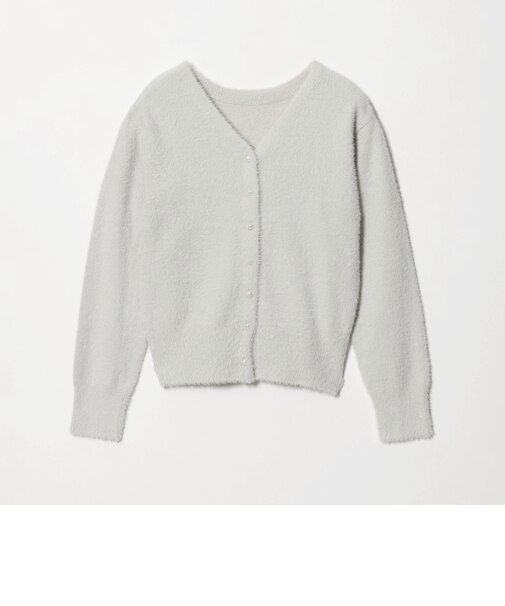 フェザー フェイクパールボタン Vネックニット 2WAY ‐ウォッシャブル‐ ＜A DAY IN THE LIFE＞