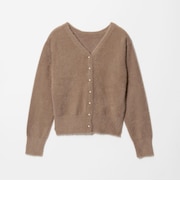 フェザー フェイクパールボタン Vネックニット 2WAY ‐ウォッシャブル‐ ＜A DAY IN THE LIFE＞